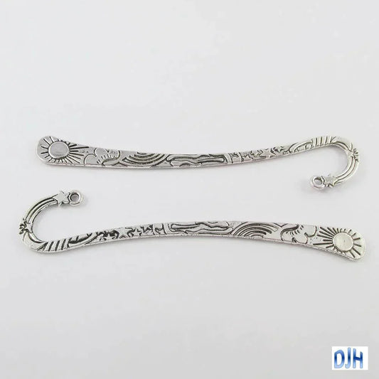 Bulk Sun & Stars Bookmark 120mm Antique Silver Finish Suit Beading Select Qty