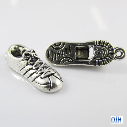 3D Sports Shoe Charm Pendant Sport Running Marathon 28x9mm Select Qty