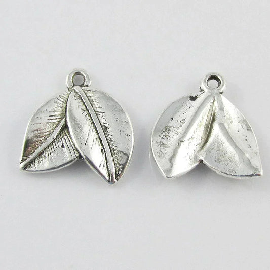 Bulk Leaves Charm Pendant Garden Nature 16x14mm Select Qty