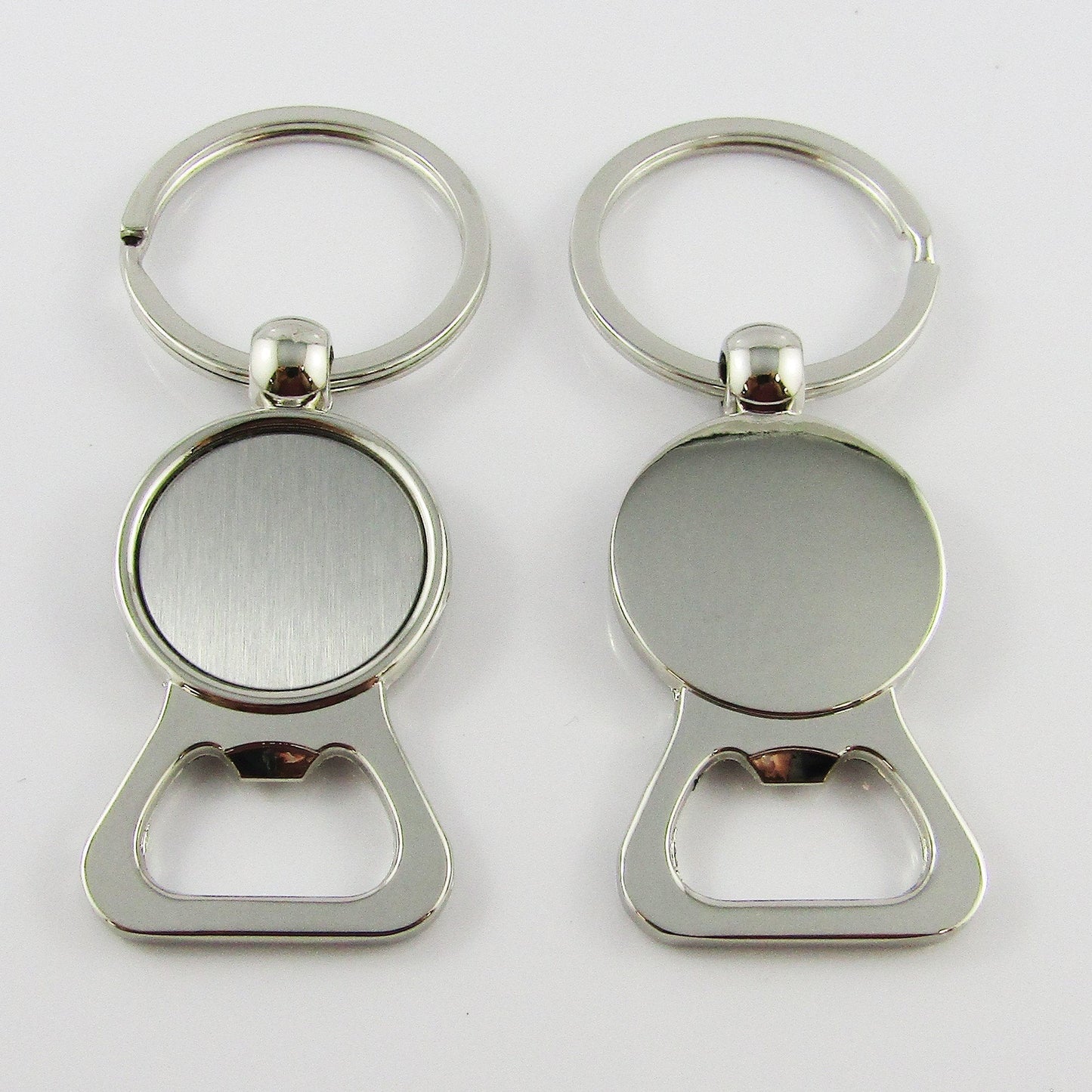 Bulk 5pcs Keychain Bottle Opener with Cabochon Setting Alloy 86mm Fit 25mm Cabs