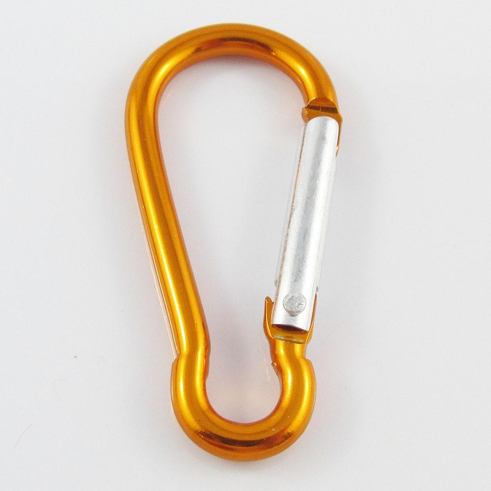 2pce Aluminium Carabiner Clip Keychain 60x30mm School Bag Luggage Select Colour