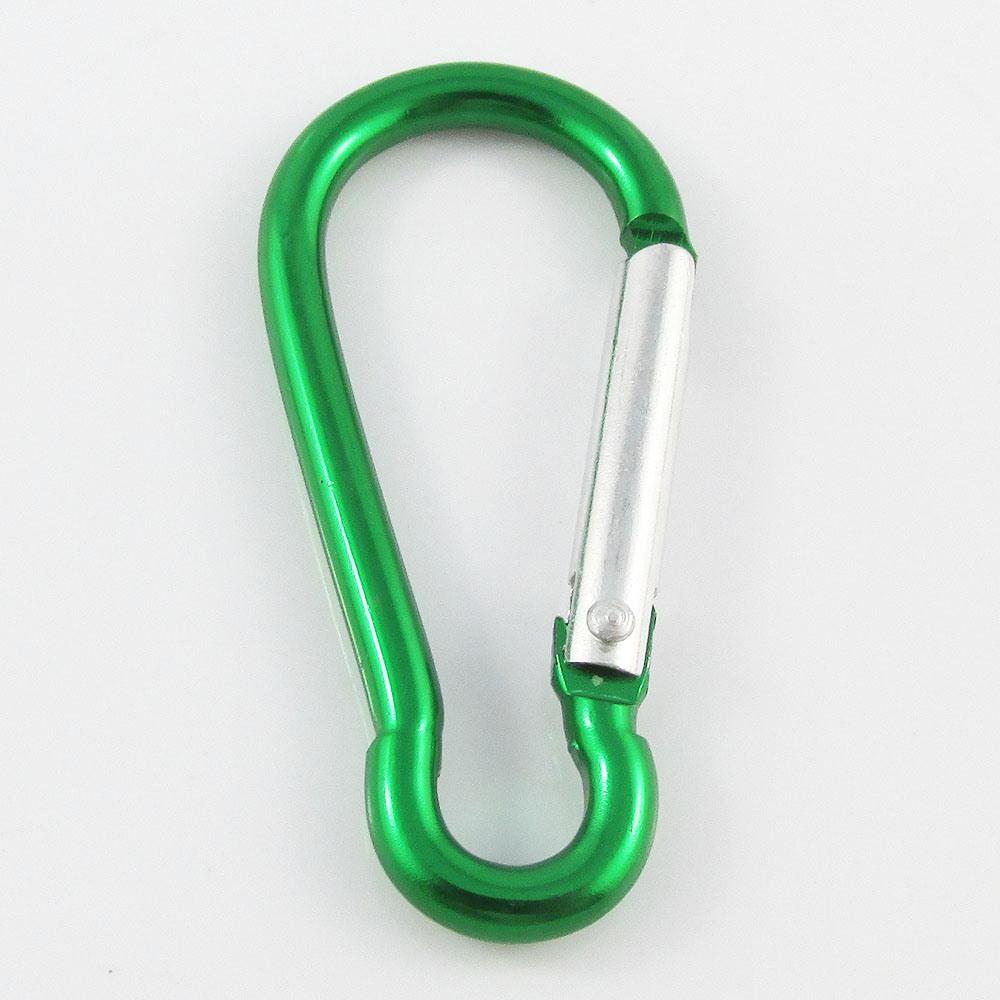 2pce Aluminium Carabiner Clip Keychain 60x30mm School Bag Luggage Select Colour