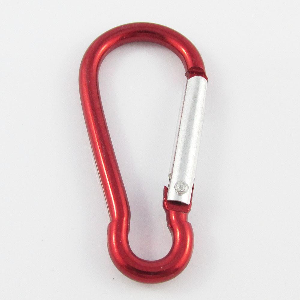 2pce Aluminium Carabiner Clip Keychain 60x30mm School Bag Luggage Select Colour