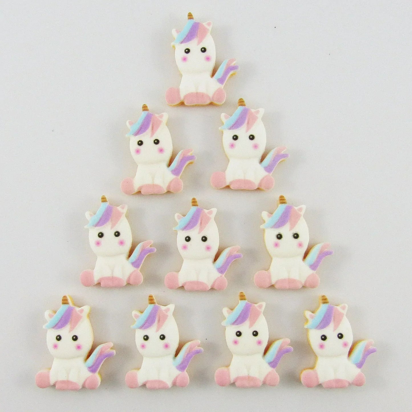 10pcs Resin Unicorn Cabochon 24x19mm For Scrapbooking Cards Hair Clips