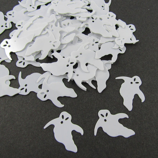 14g PVC Halloween Ghosts Confetti Sprinkles For Party Tables Shaker Cards etc