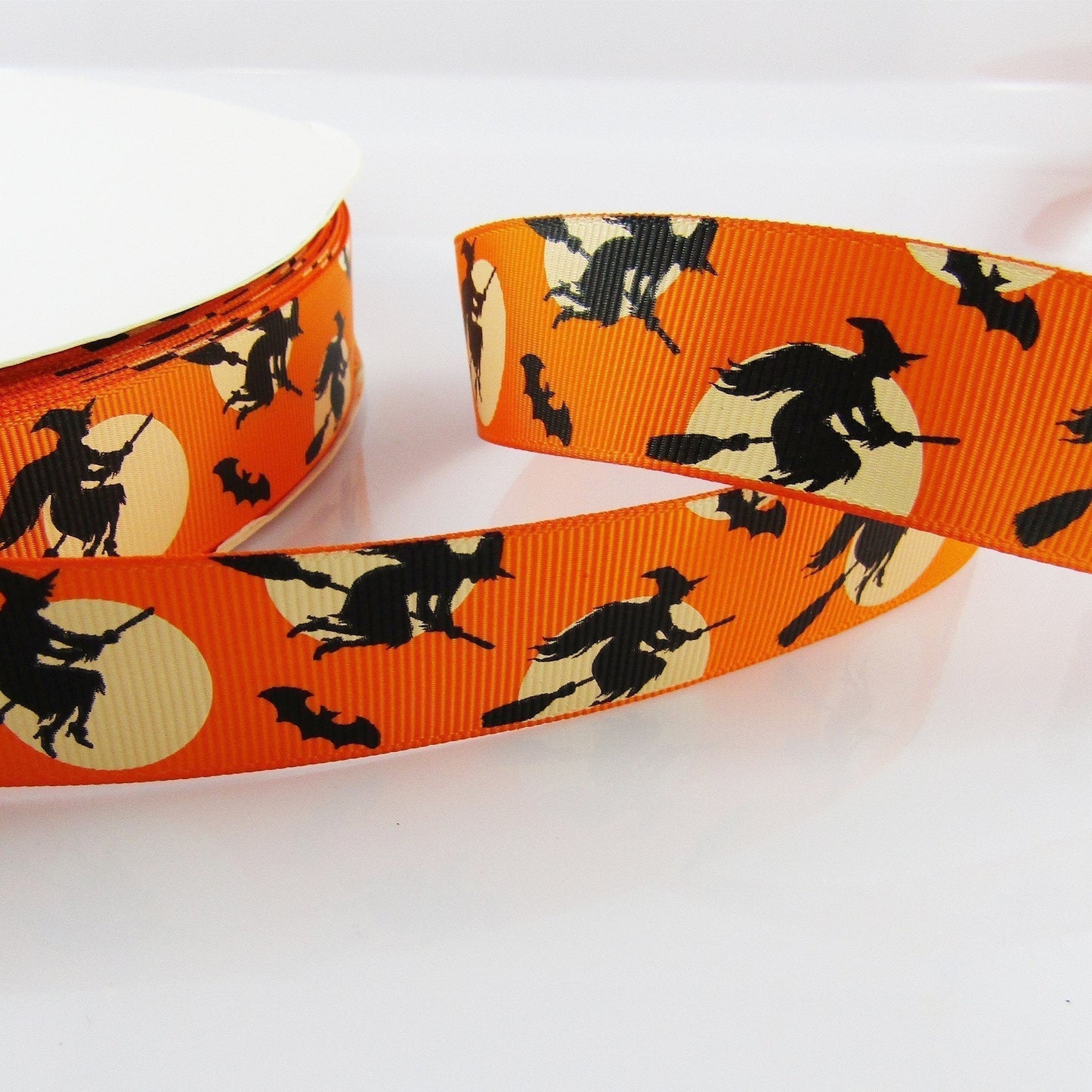 3metres Halloween Print Witch Broomstick Grosgrain Ribbon 25mm Select Colour