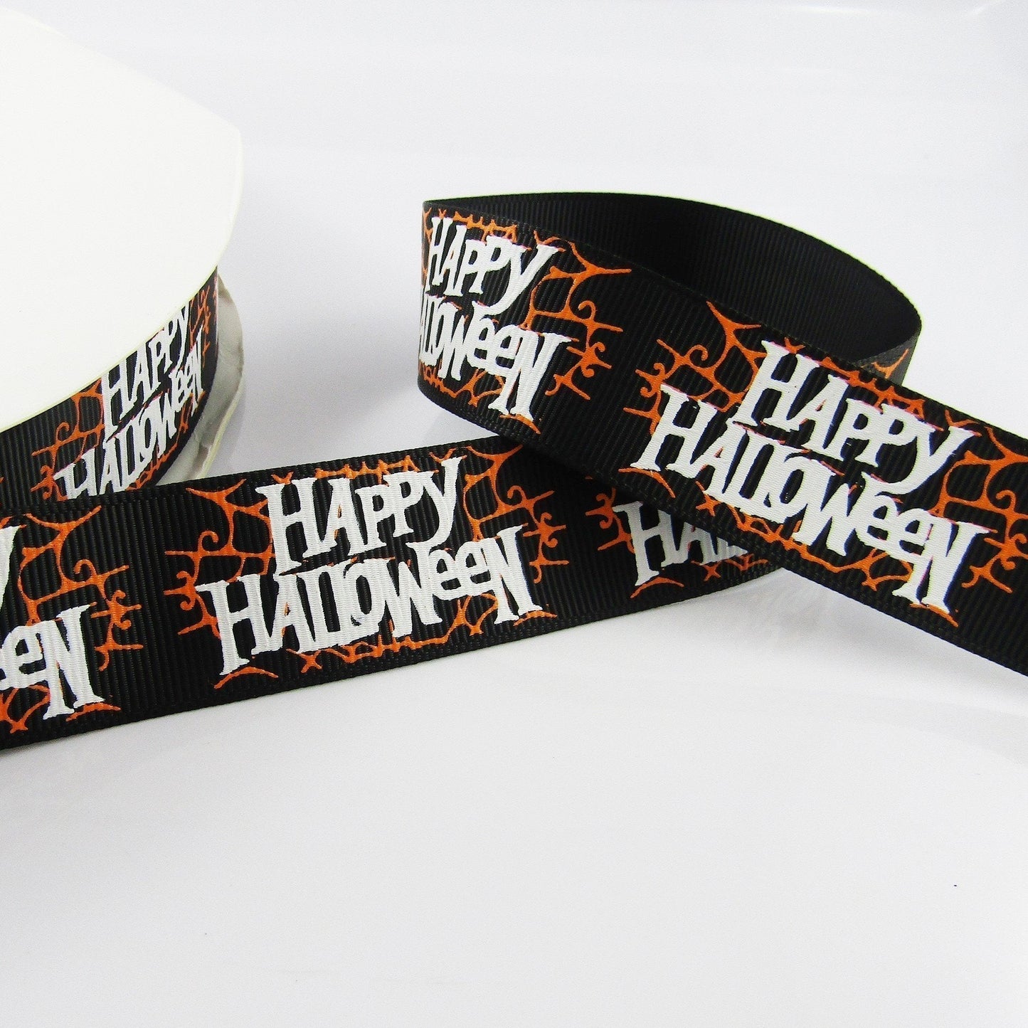 3metres Halloween Print Happy Halloween Grosgrain Ribbon 25mm Select Colour