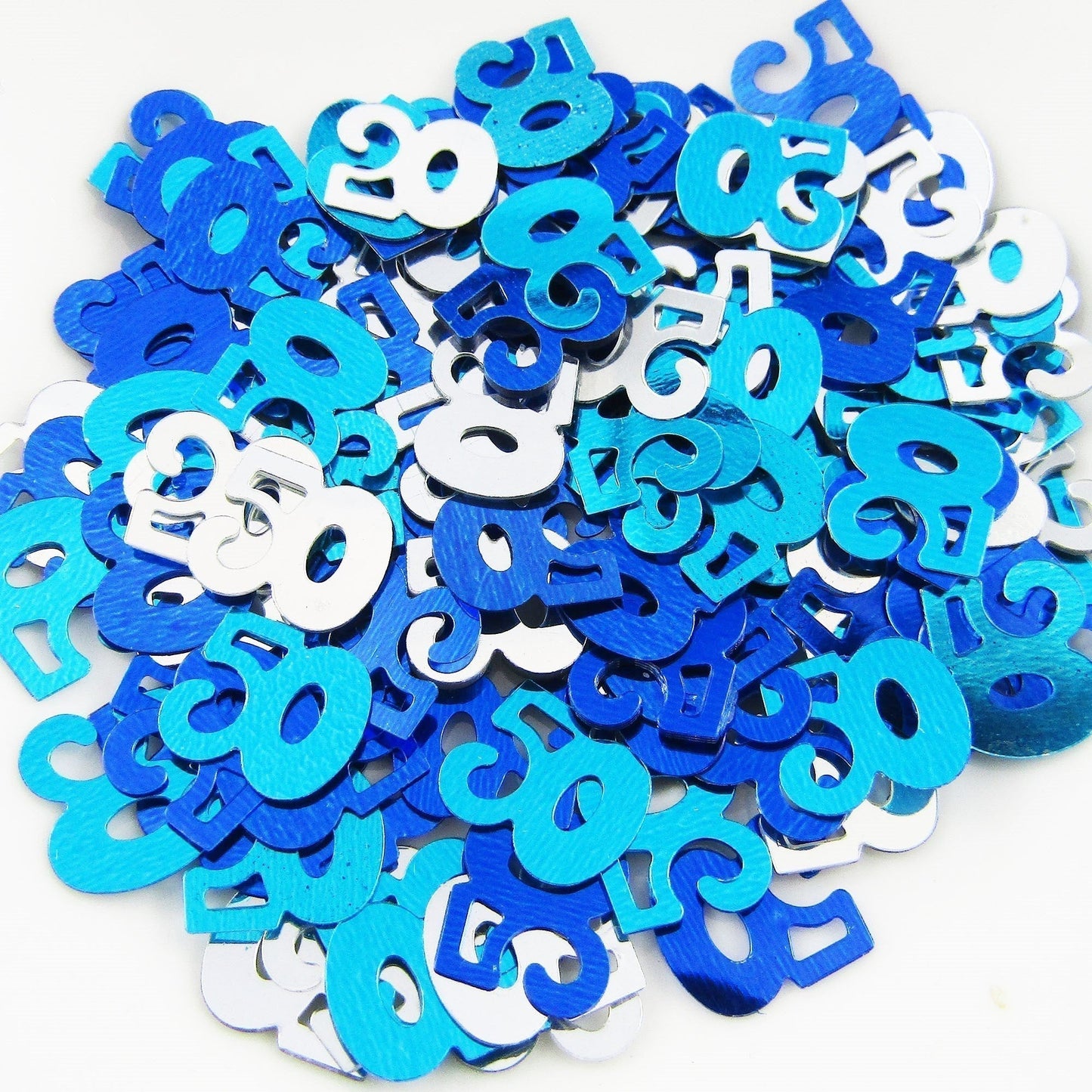 Blue 50 Birthday Confetti Sprinkles For Confetti Cards Table Scatters Balloons