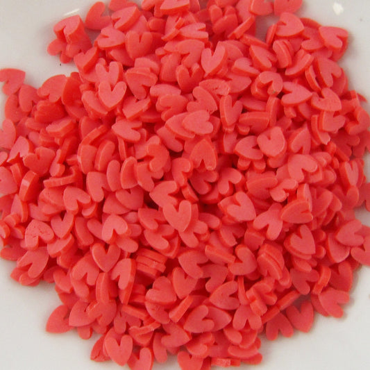 20g Polymer Clay Wafer Confetti Sprinkles Tiny Heart Red Resin Shaker Cards etc