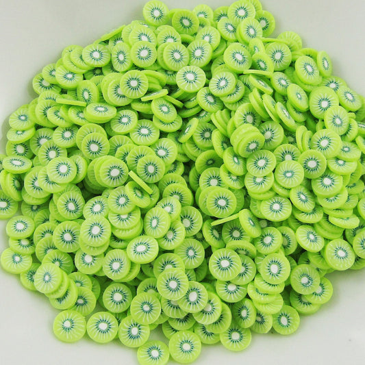 20g Fruit Kiwi Polymer Clay Wafer Sprinkles Resin Mix-in Shaker Cards etc