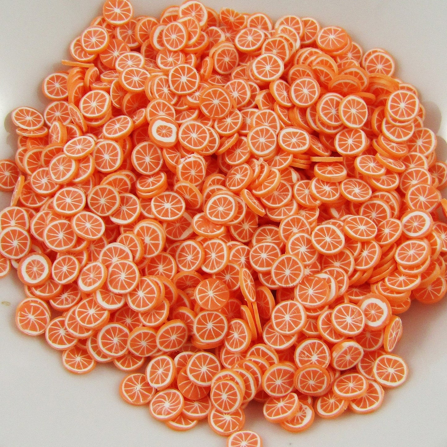 20g Fruit Orange Polymer Clay Wafer Sprinkles Resin Mix-in Shaker Cards etc