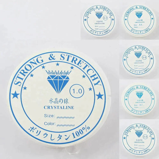 Stretchy Elastic Bead Stringing Thread Clear Select Size from 0.4mm to 1.0mm