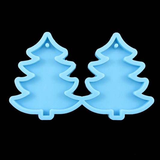 Christmas Tree Earring Pendant Silicone Mould for Epoxy Resin