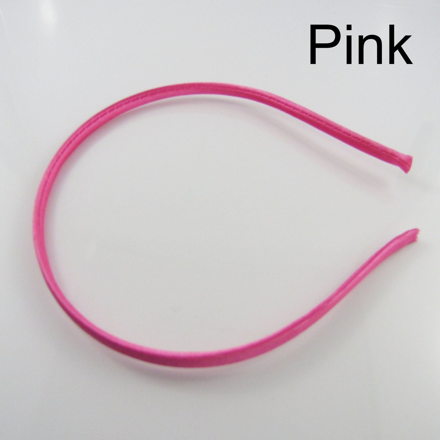 Bulk 10pcs DIY Satin Covered Alice Head Band 4.5mm x Approx 375mm Select Colour