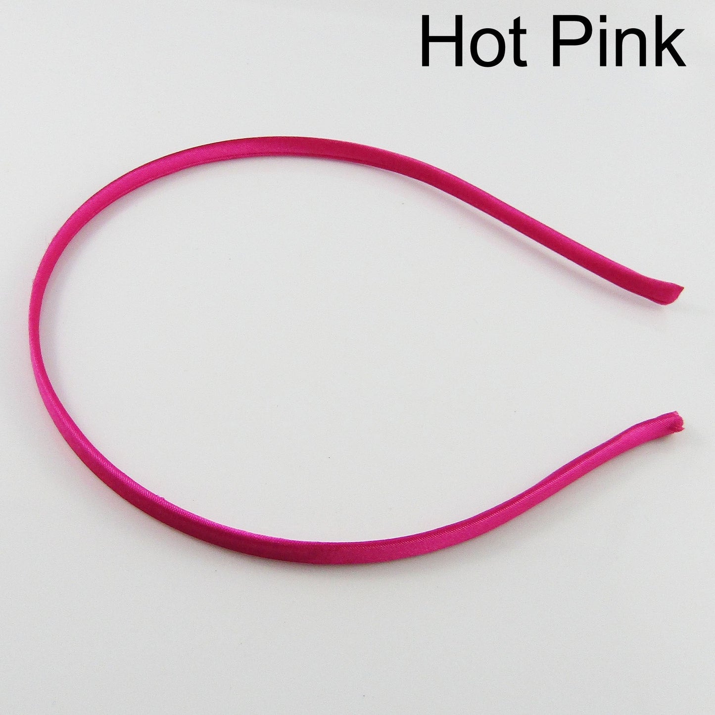 Bulk 10pcs DIY Satin Covered Alice Head Band 4.5mm x Approx 375mm Select Colour