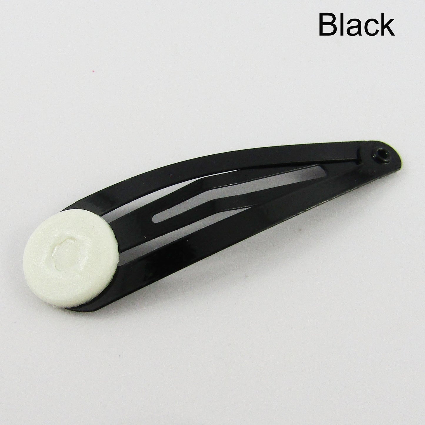 Bulk 10pcs Painted Snap Hair Clip Finding with Acrylic Glue Pad Pick Colour