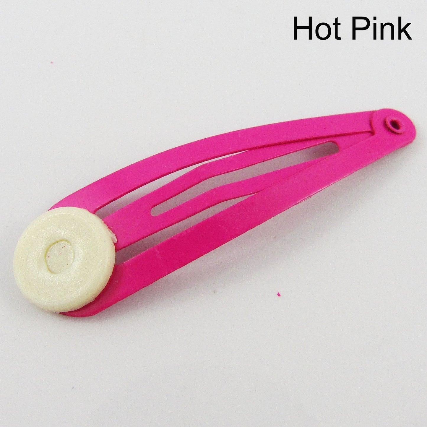 Bulk 10pcs Painted Snap Hair Clip Finding with Acrylic Glue Pad Pick Colour