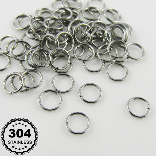 300 pcs Bulk Stainless Steel 4mmx0.5mm Open Jump Rings Findings Craft