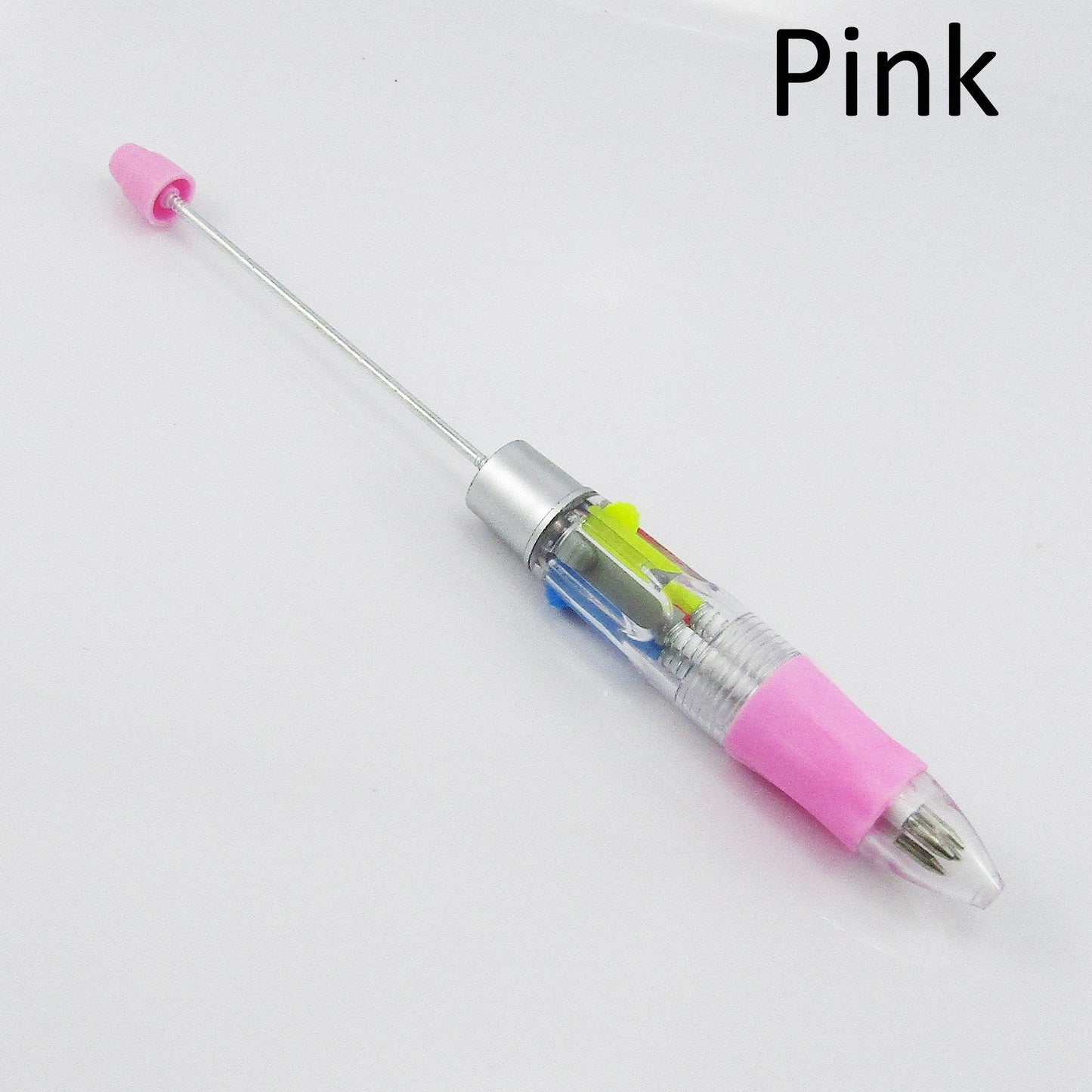 Blank DIY 4 Ink Colours Beadable Pen 150mm Personalised Gift Select Colour