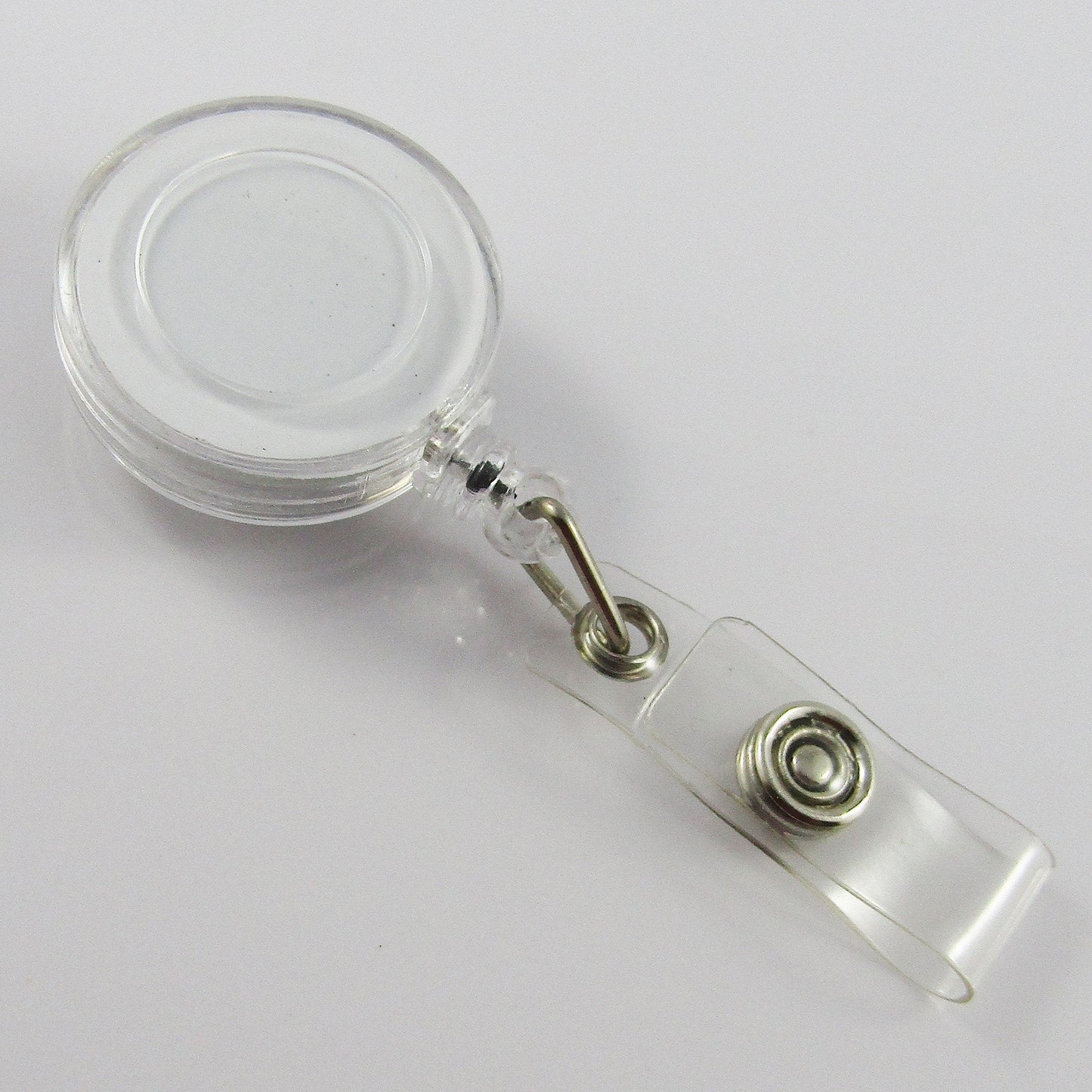 5pcs DIY Swipe Card Retractable ID Badge Reel with Belt Clip Clear 80x32x15mm