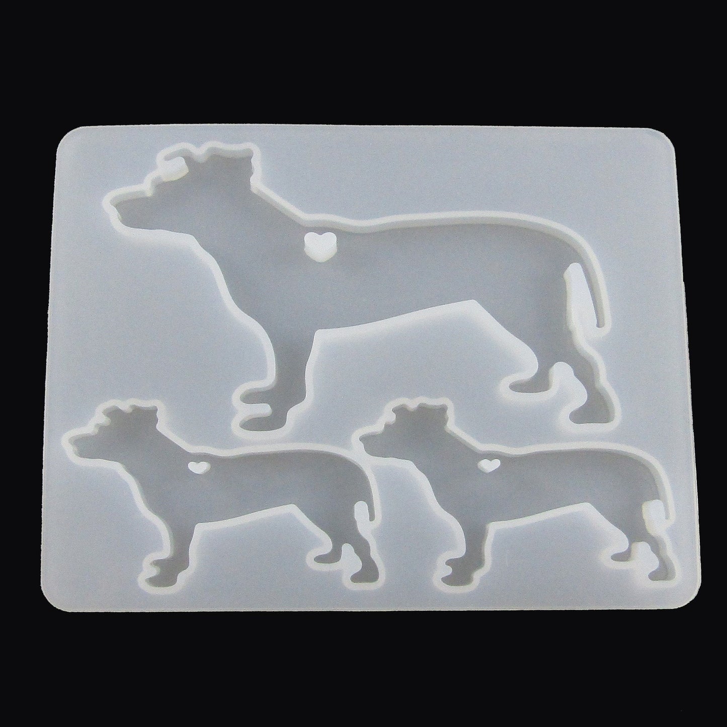 Dog Necklace Pendant & Earrings Silicone Mould for Epoxy Resin