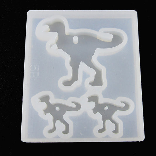 T-Rex Dinosaur Earring Necklace Pendant Silicone Mould UV or Epoxy Resin