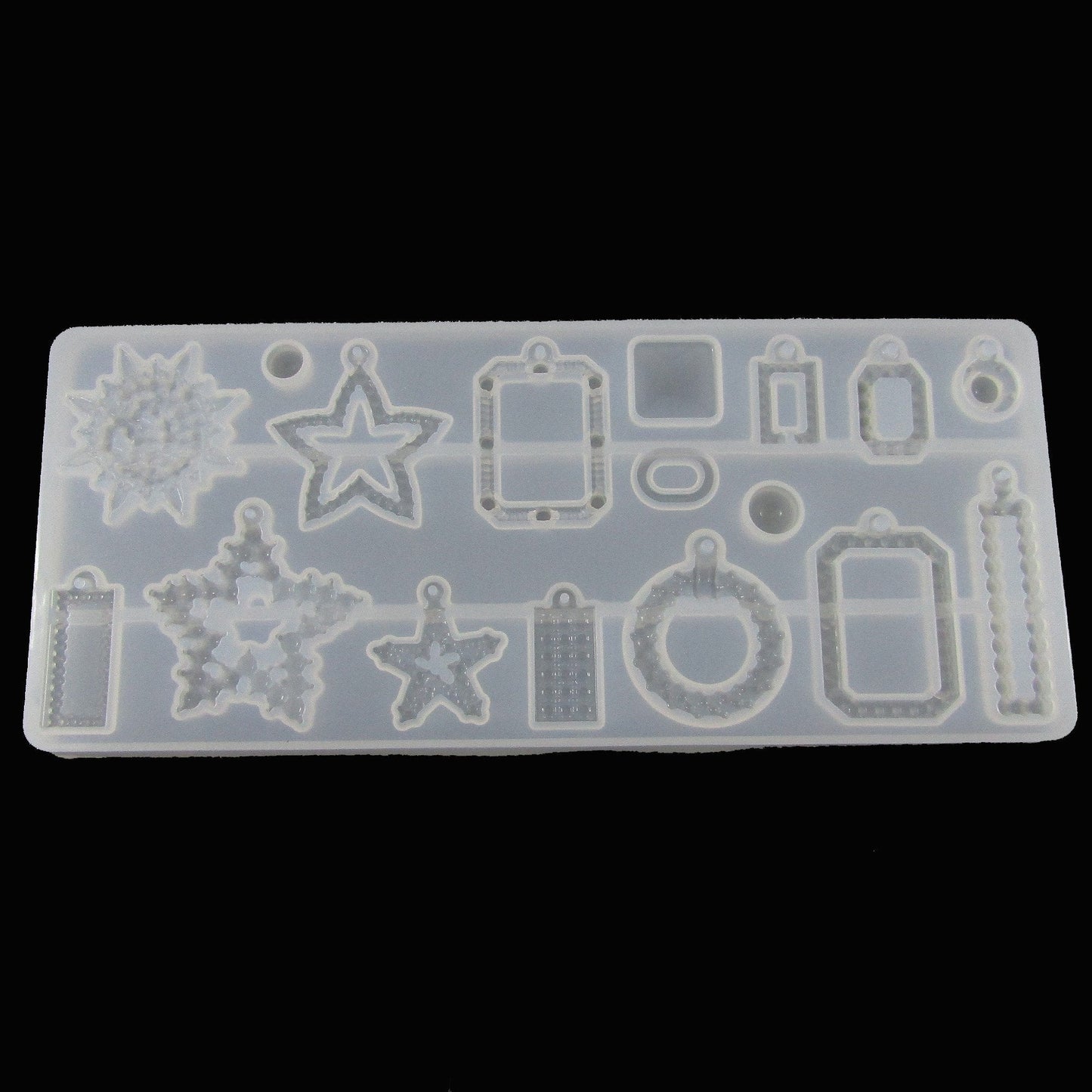 Mixed Fine Pendant Shapes Silicone Mould UV or Epoxy Resin