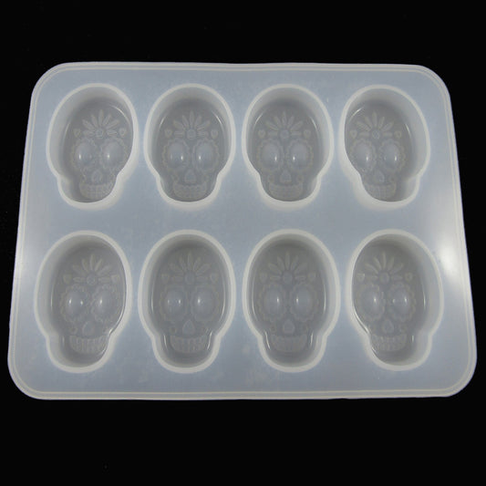 Sugar Skull Cabochon Silicone Mould Soap UV or Epoxy Resin