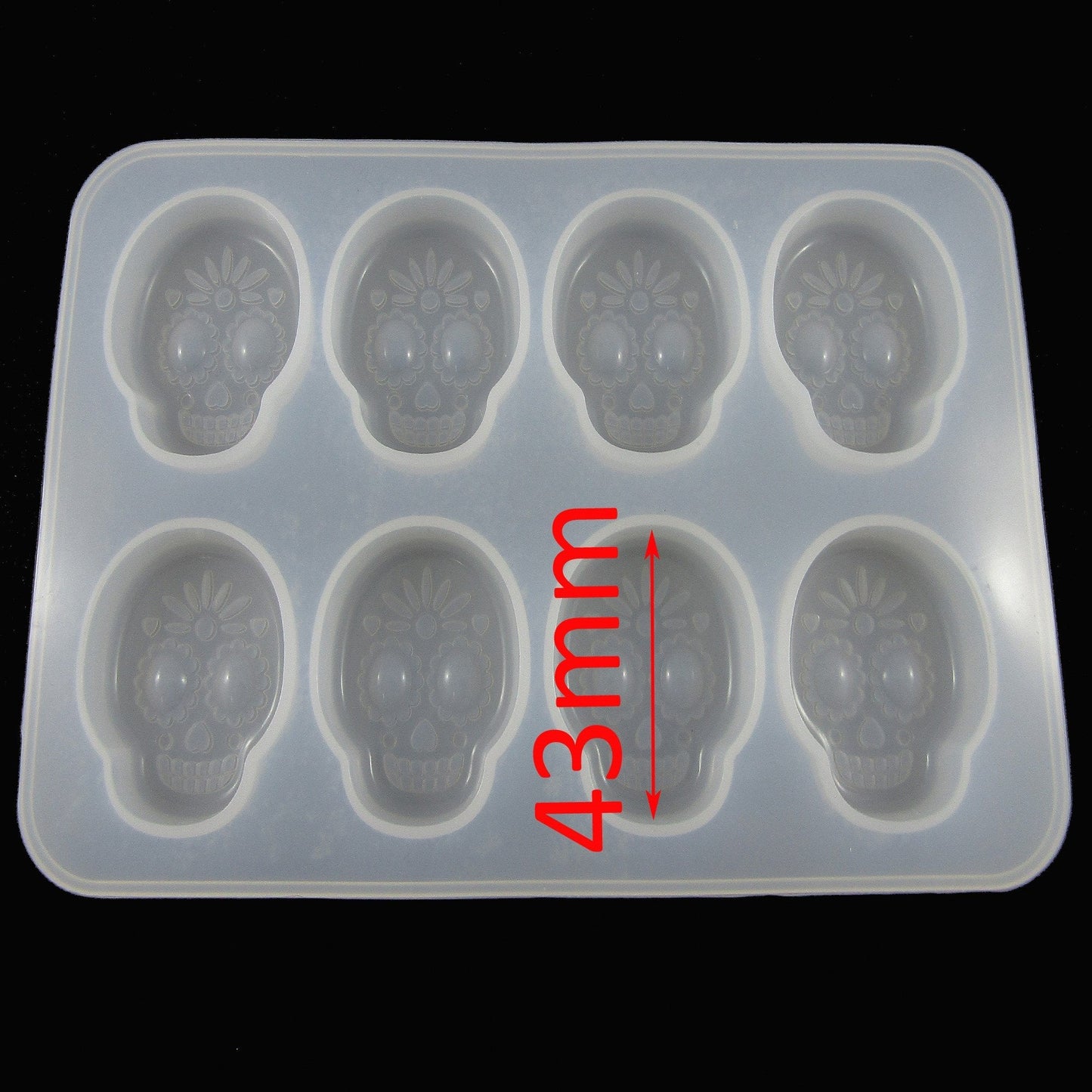 Sugar Skull Cabochon Silicone Mould Soap UV or Epoxy Resin