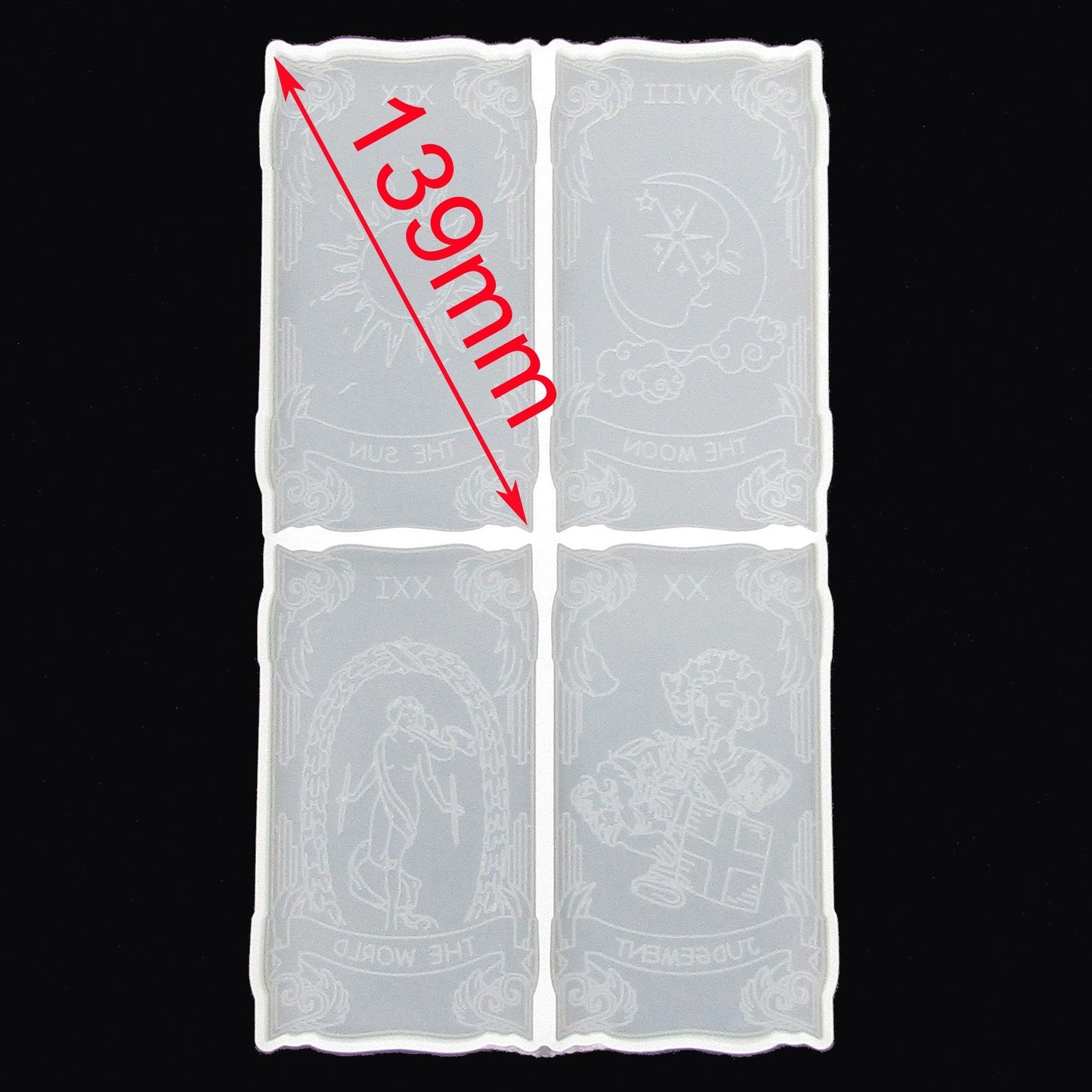 Tarot Card Cabochon Decoration Silicone Mould for Epoxy Resin