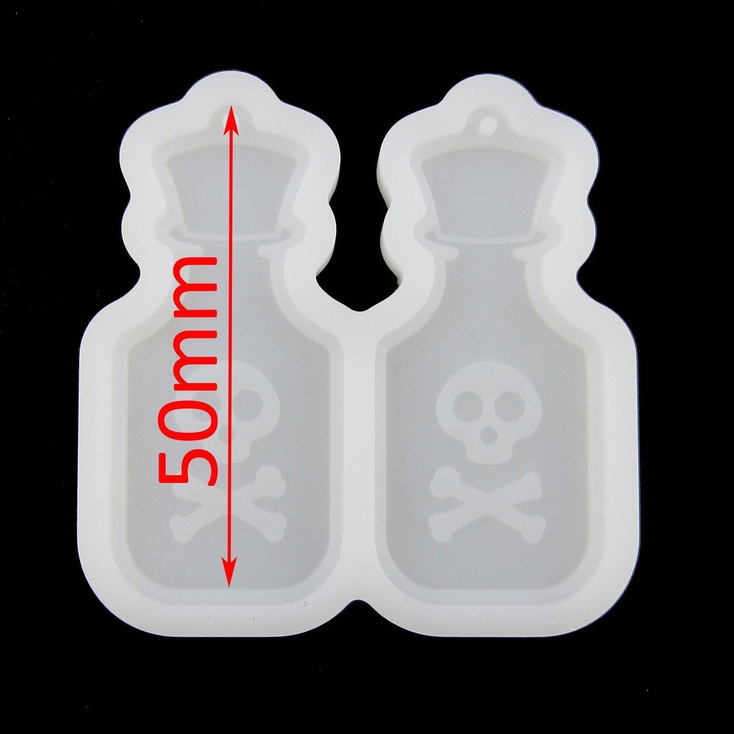 Poison Bottle Pendant Earring Silicone Moulds for Epoxy Resin