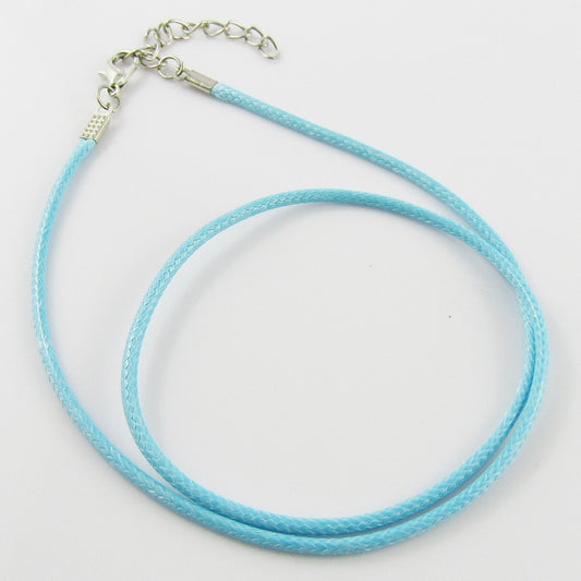 Bulk Pack 10pcs 2mm Skye Cord Necklace 44cm with 5cm Extender