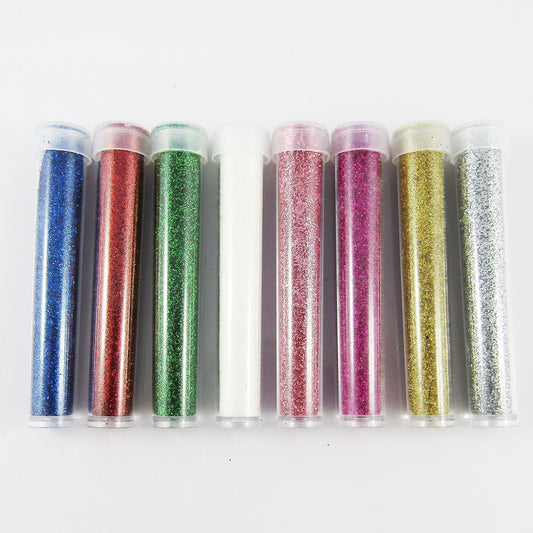 8 Vial Bundle Craft Fine Glitter Powder for DIY Resin Filler