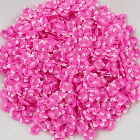 20g Pink Pig Polymer Clay Wafer Sprinkles Resin Mix-in Shaker Cards