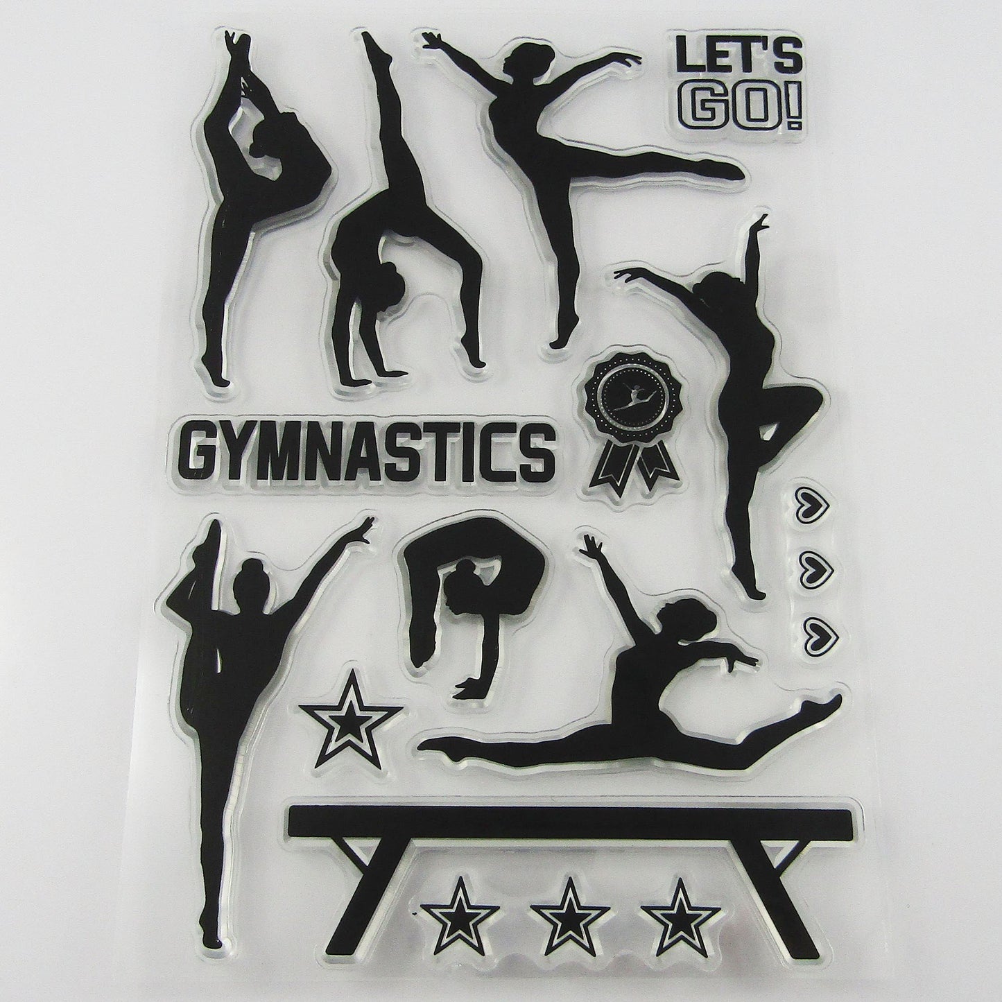 Gymnastics Clear Stamp Sheet Silicone Journal Scrapbook Cards