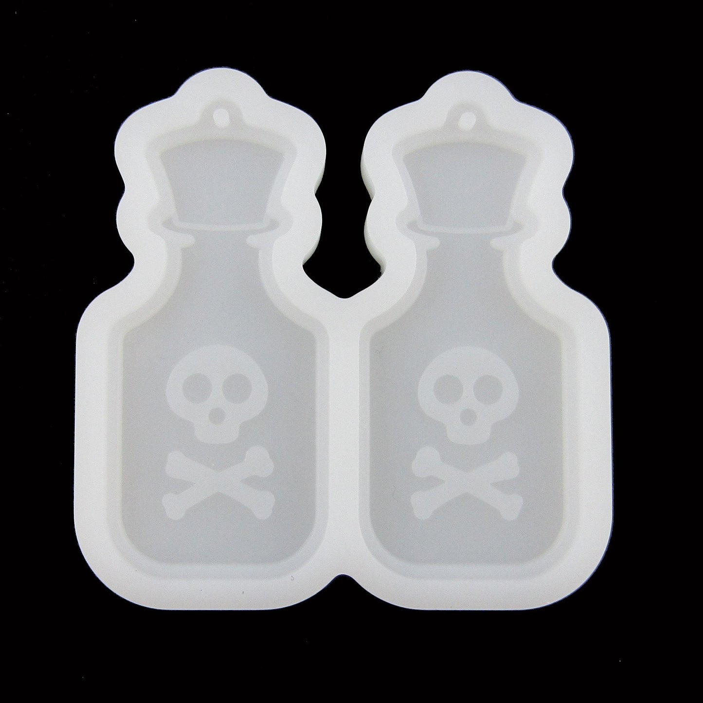 Poison Bottle Pendant Earring Silicone Moulds for Epoxy Resin