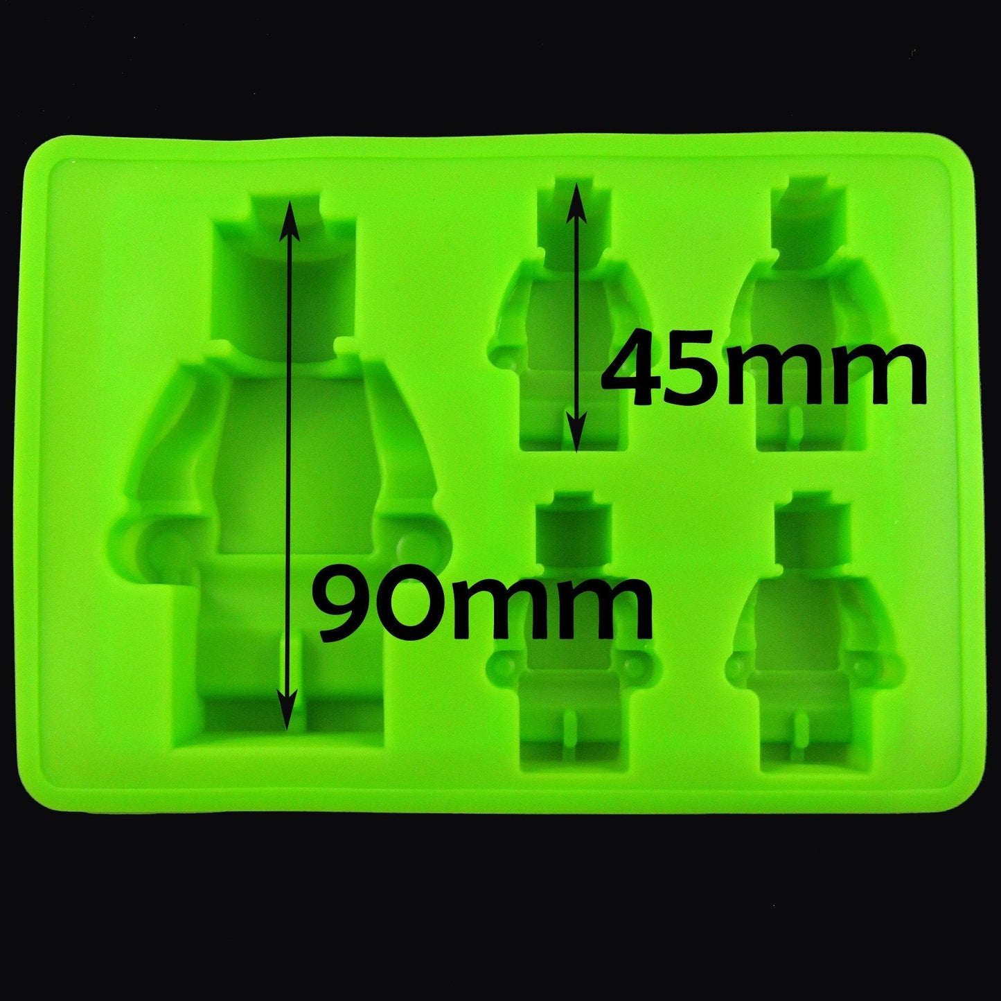 2 Size Building Brick Person Character Silicone Mould for Epoxy Resin