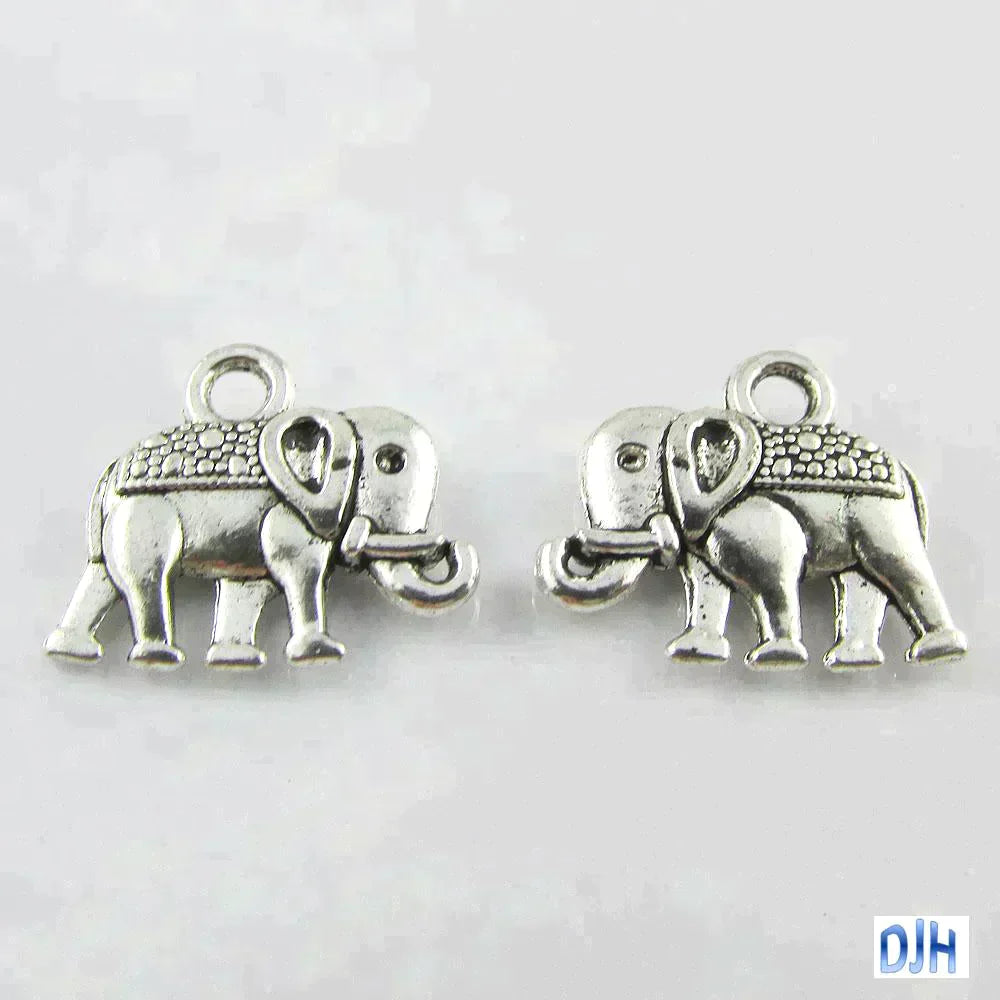 Bulk Elephant Charm Pendant 13mm x 12mm Select Qty