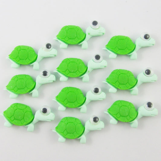 10pcs DIY Resin Goggle Eye Turtle Cabochon Flat Back Hair Clips Scrapbooking etc