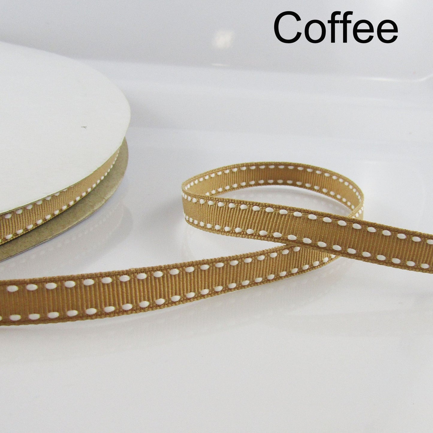 3metres Edge Stitching Grosgrain Ribbon Double Faced 9mm Select Colour