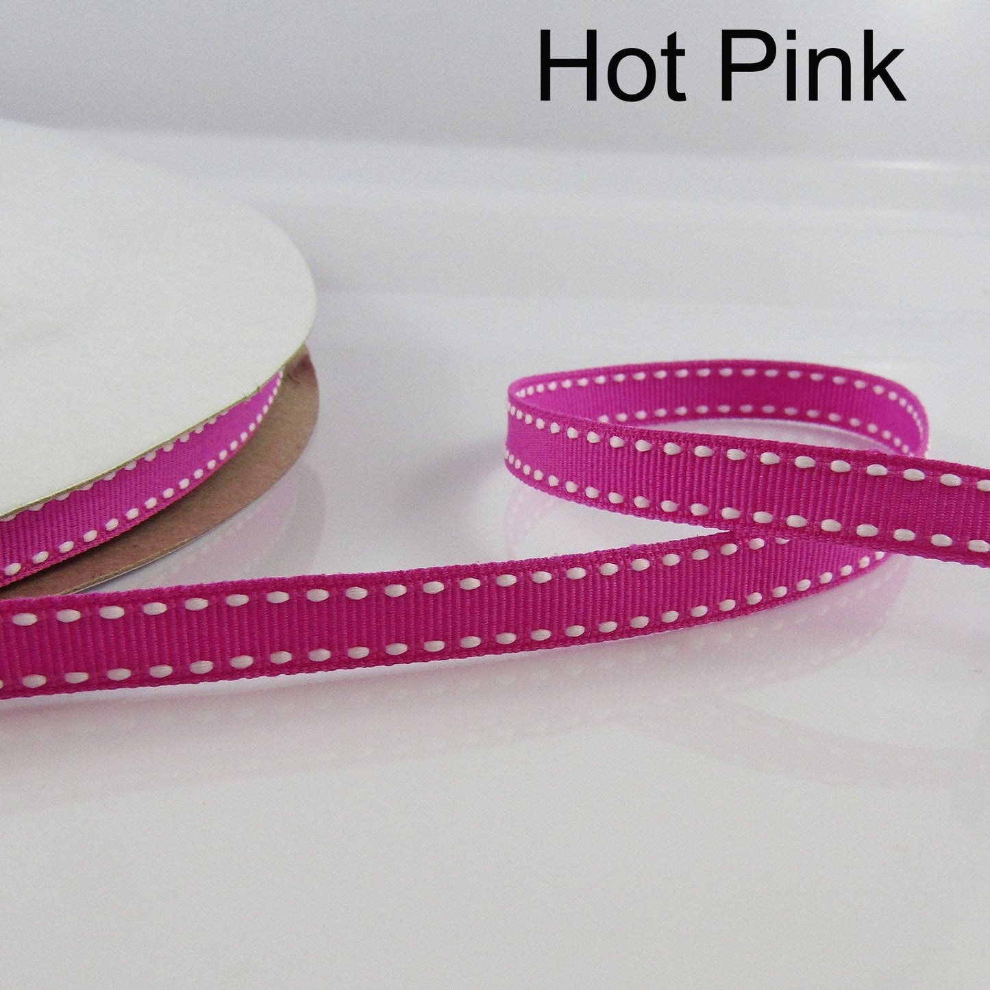 3metres Edge Stitching Grosgrain Ribbon Double Faced 9mm Select Colour