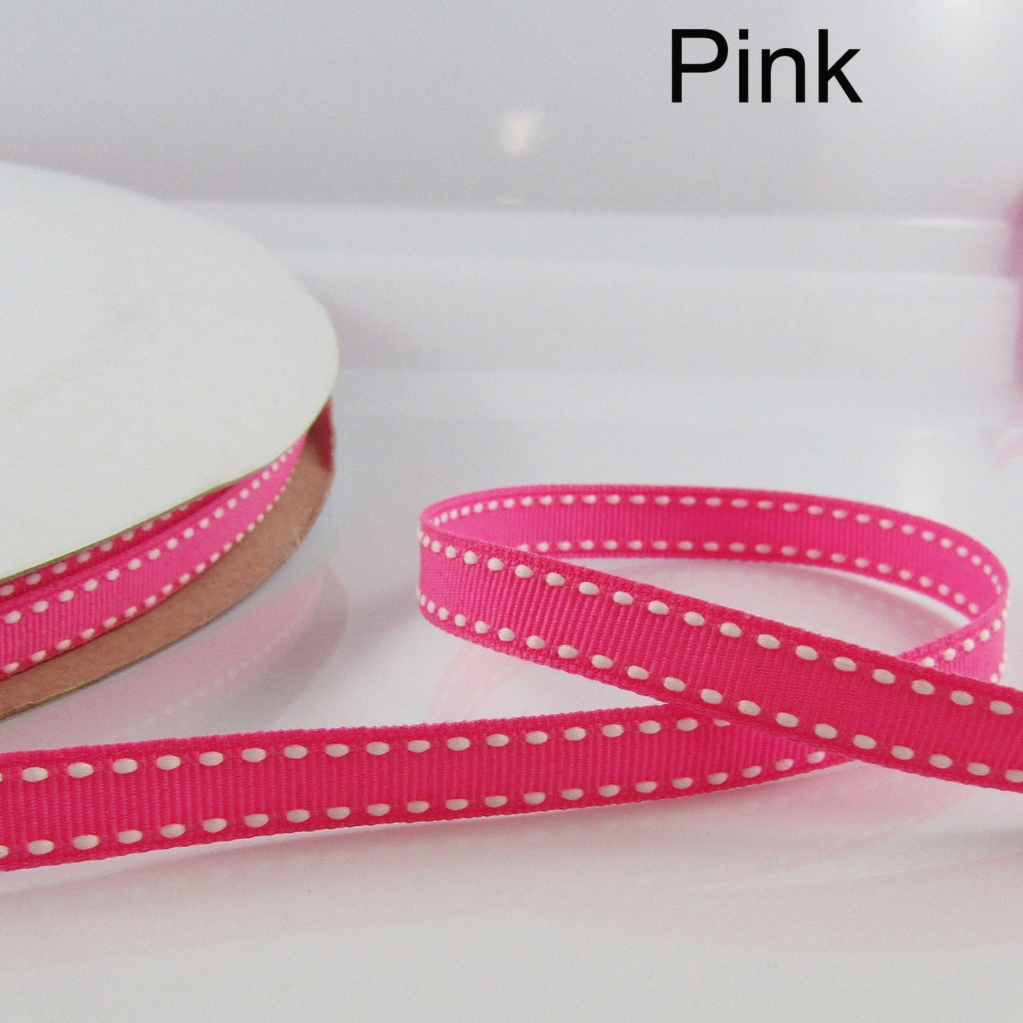 3metres Edge Stitching Grosgrain Ribbon Double Faced 9mm Select Colour