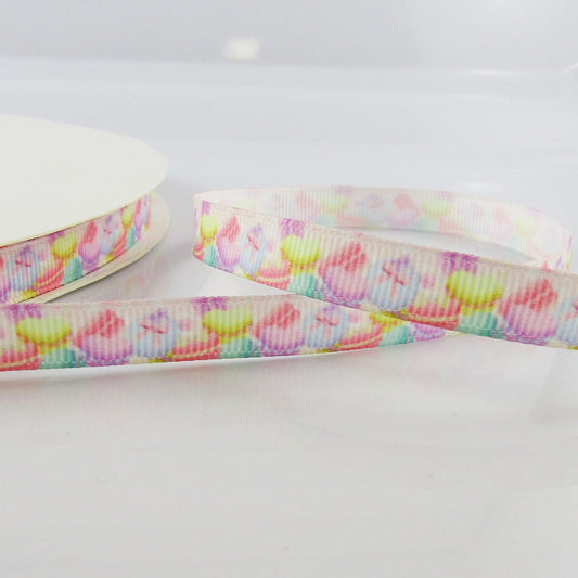 3metres Printed Sweet Treats Grosgrain Ribbon 10mm