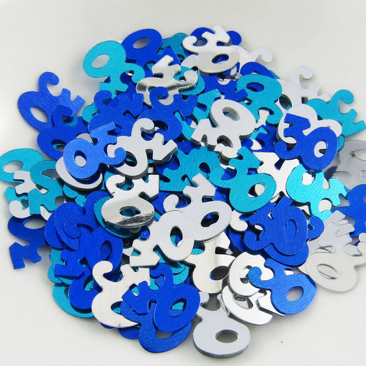 Blue 30 Birthday Confetti Sprinkles For Confetti Cards Table Scatters Balloons