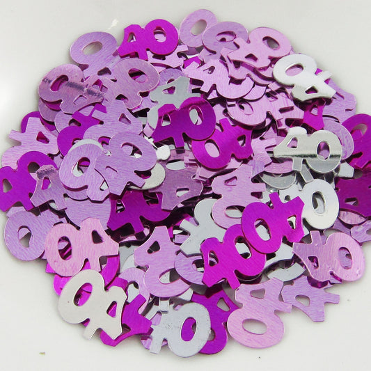 Pink 40 Birthday Confetti Sprinkles For Confetti Cards Table Scatters Balloons