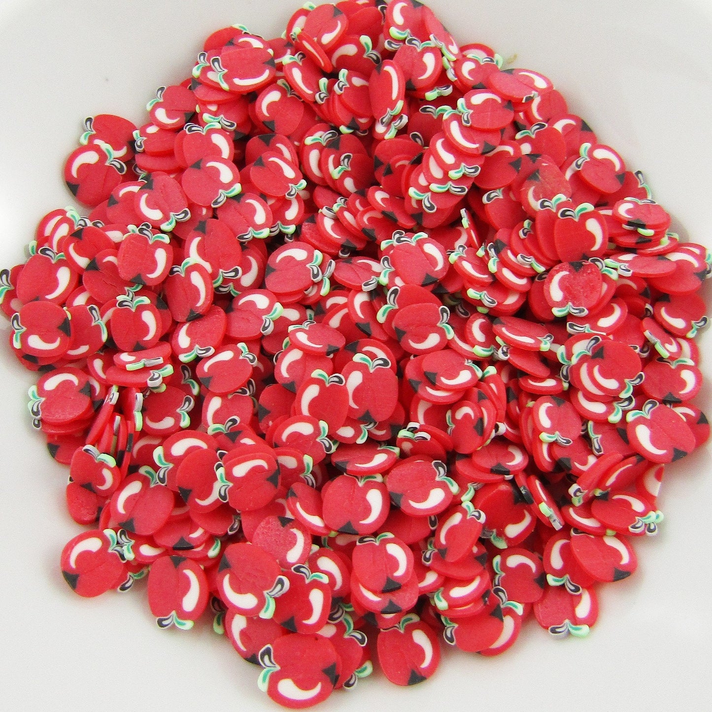 20g Fruit Apple Polymer Clay Wafer Sprinkles Resin Mix-in Shaker Cards etc