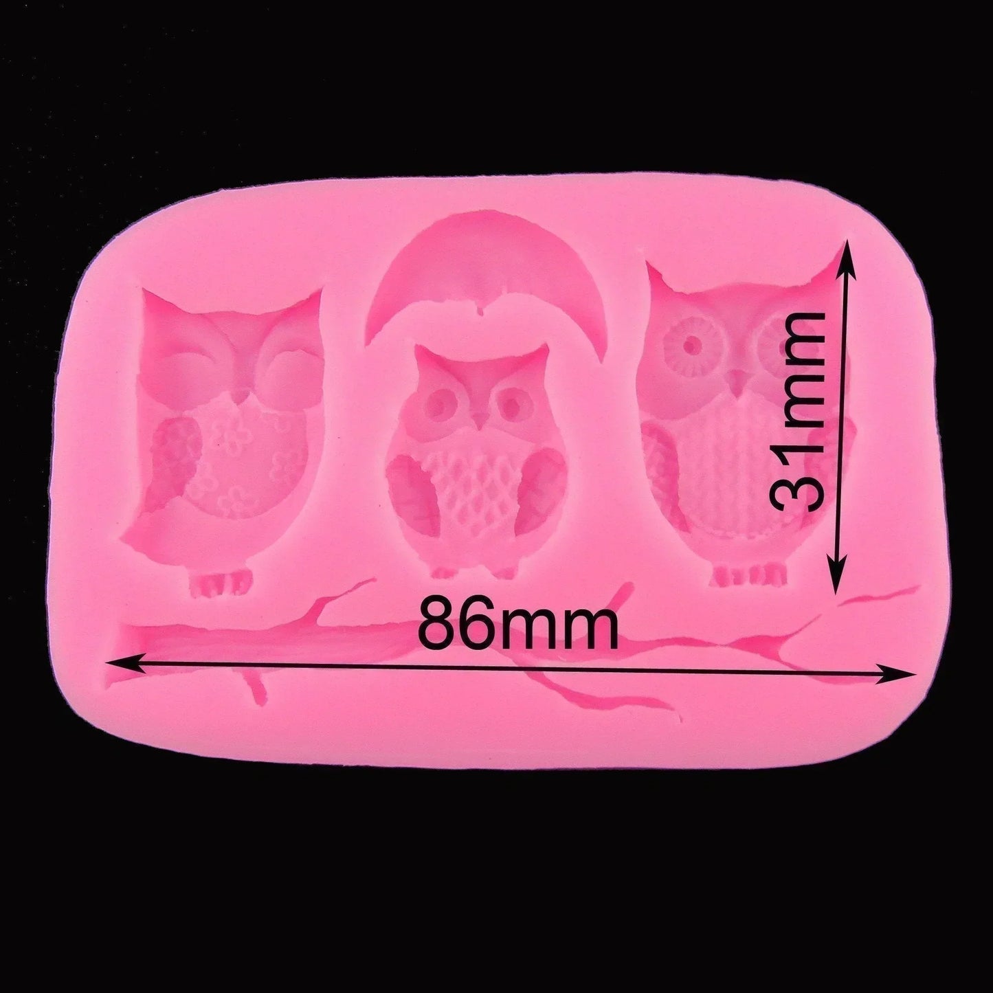 Night Owl FOOD GRADE Silicone Casting Mould Fondant Chocolate Soap Resin