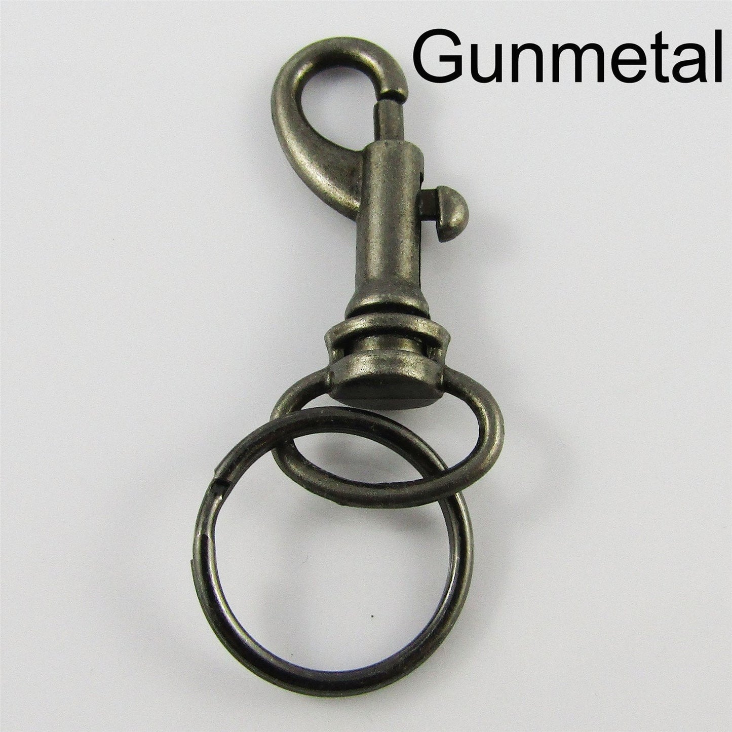 Bulk x5 Trigger Clasp Key Ring Keychain Finding 39mm Alloy Select Colour