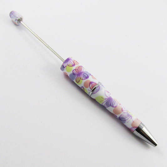 Blank DIY Butterfly Print Beadable Pen 144mm Personalised Gift Idea Select Qty