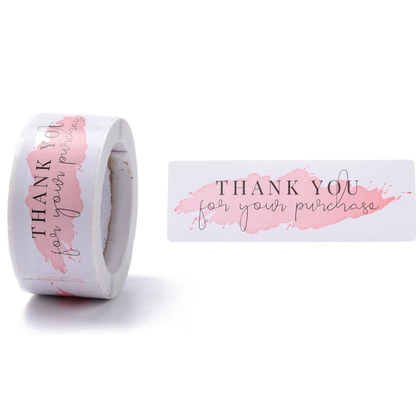 240pcs Thank You For Your Purchase Self Adhesive Paper Sticker Labels 6x3cm